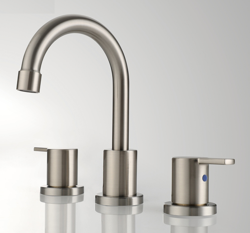 Cupc 3 Hole Hole Faucet 8 بوصة على نطاق واسع للحمام باستخدام BF03015-K09-BN