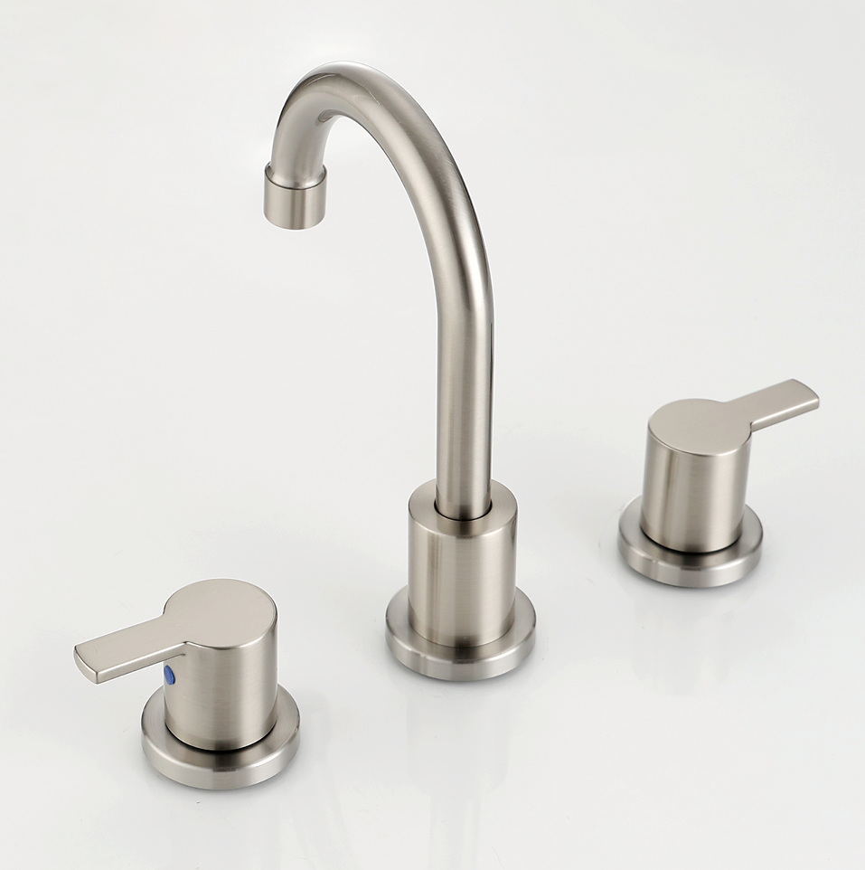 Cupc 3 Hole Hole Faucet 8 بوصة على نطاق واسع للحمام باستخدام BF03015-K09-BN