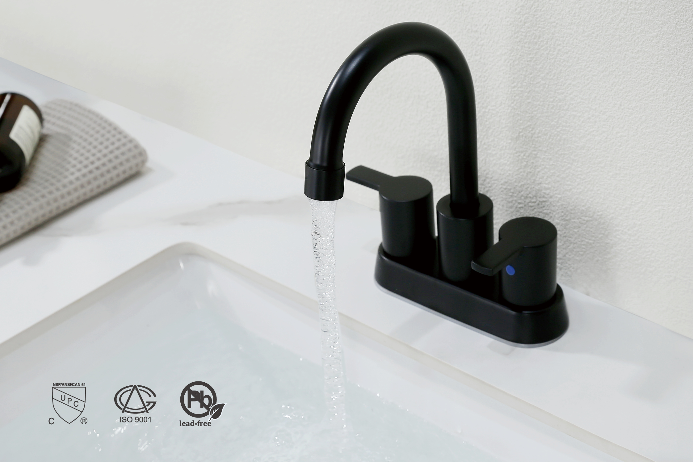 صنبور حوض أسود