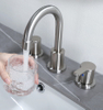 Cupc 3 Hole Hole Faucet 8 بوصة على نطاق واسع للحمام باستخدام BF03015-K09-BN