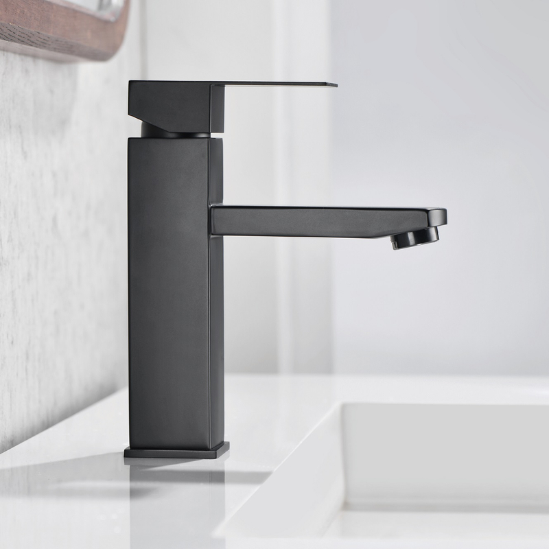 Sly Matte Black Discount Bathroom Single Lever Faucet Taps