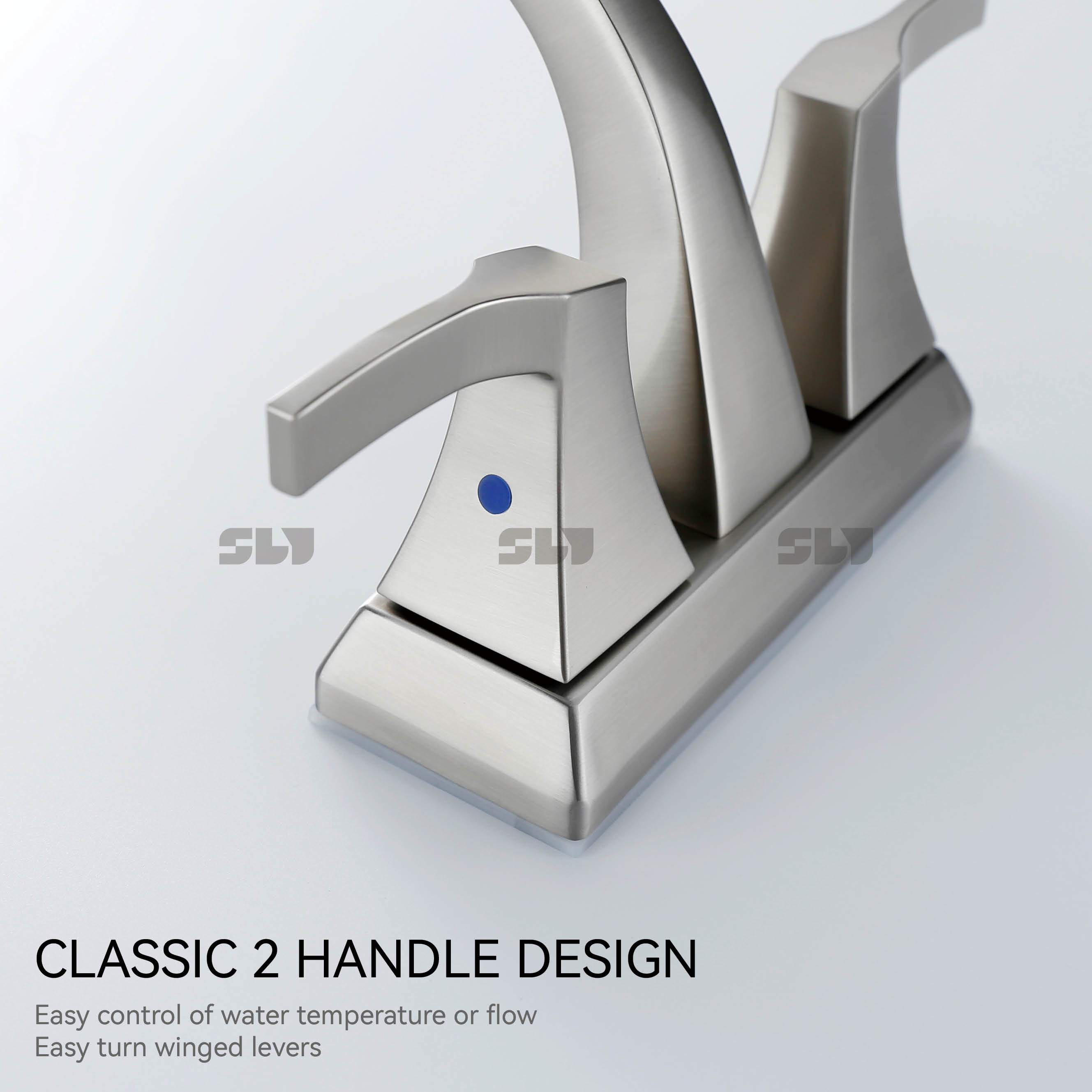 Sly Classic Design Double Handle Hot and Cold Mix Faucet