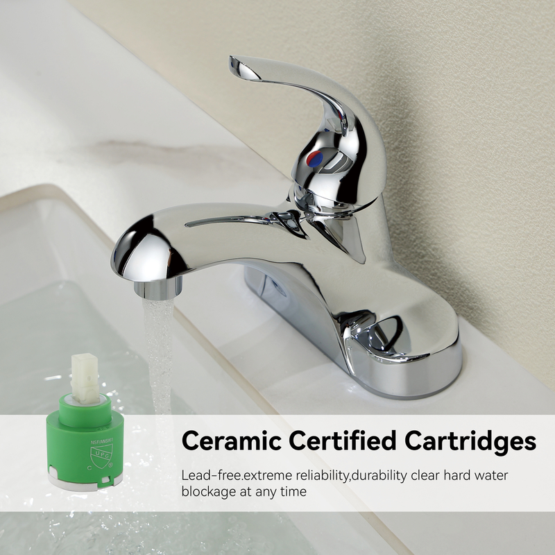 Samliyu Chrome Bathin Basin Faucet Tap Mixer Hot Barch Basin Water Tap Bath and Dust Room Coots