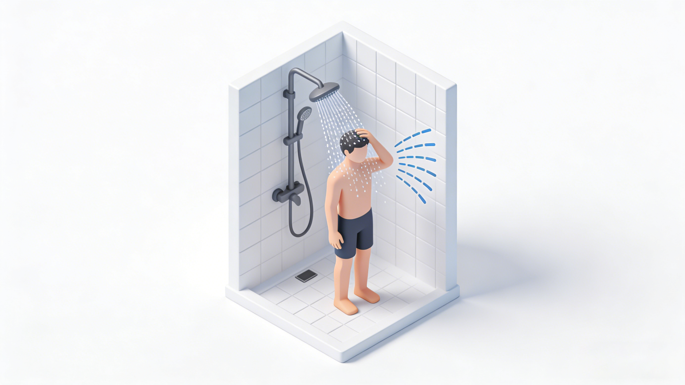 رأس دش 2.5 جالون في الدقيقة