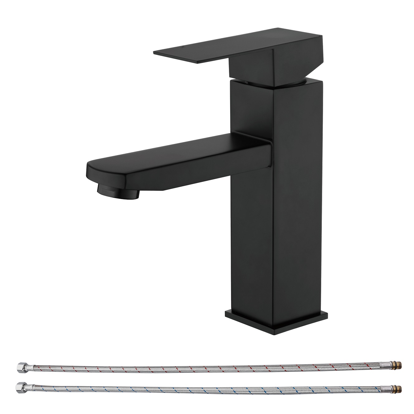 Sly Matte Black Discount Bathroom Single Lever Faucet Taps