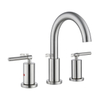 Sly Matte Black Brass Modern Wash Face Basin Faucet على نطاق واسع النحاس 2 خلاط خلاط الحمام 3 حفرة الحوض المرحاض