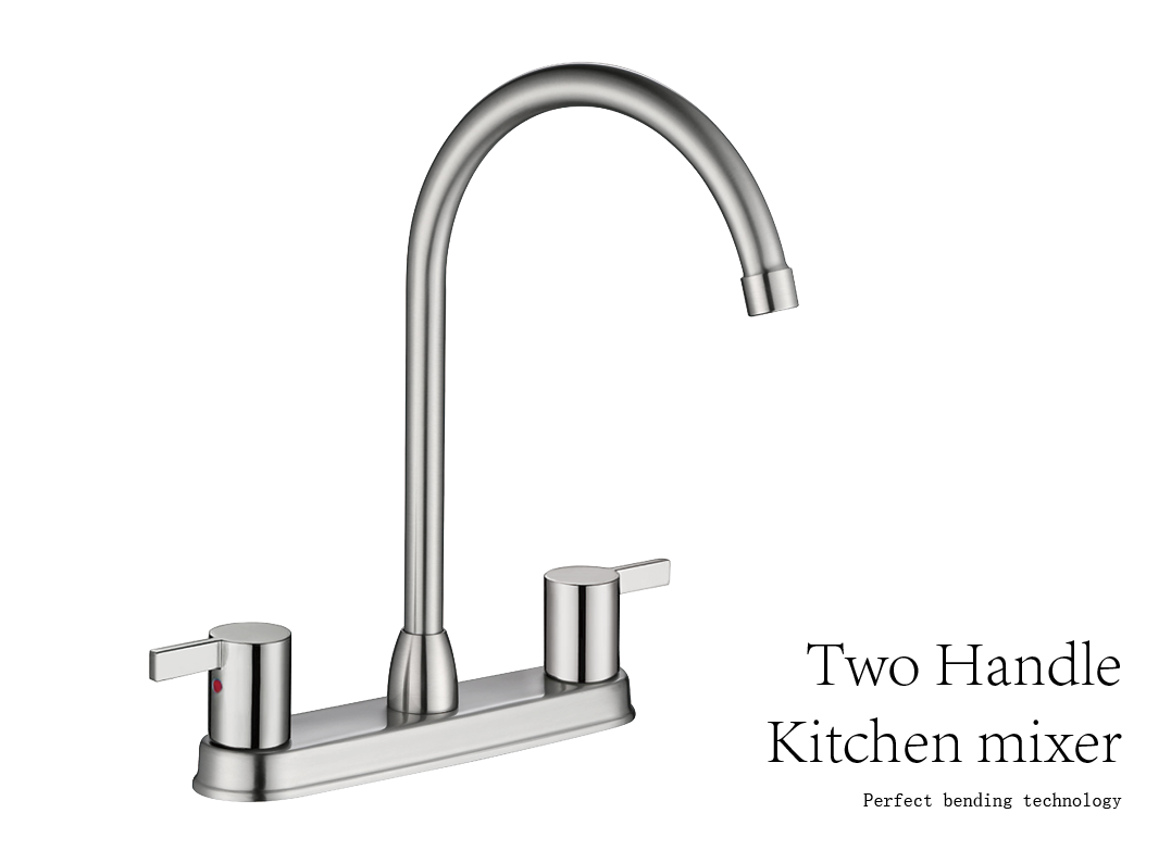 اثنين من صنبور المطبخ مقبض