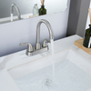 SLY NEW CANTERSETET BASIN TWO HOADE CHROME HOURTH FAUCET
