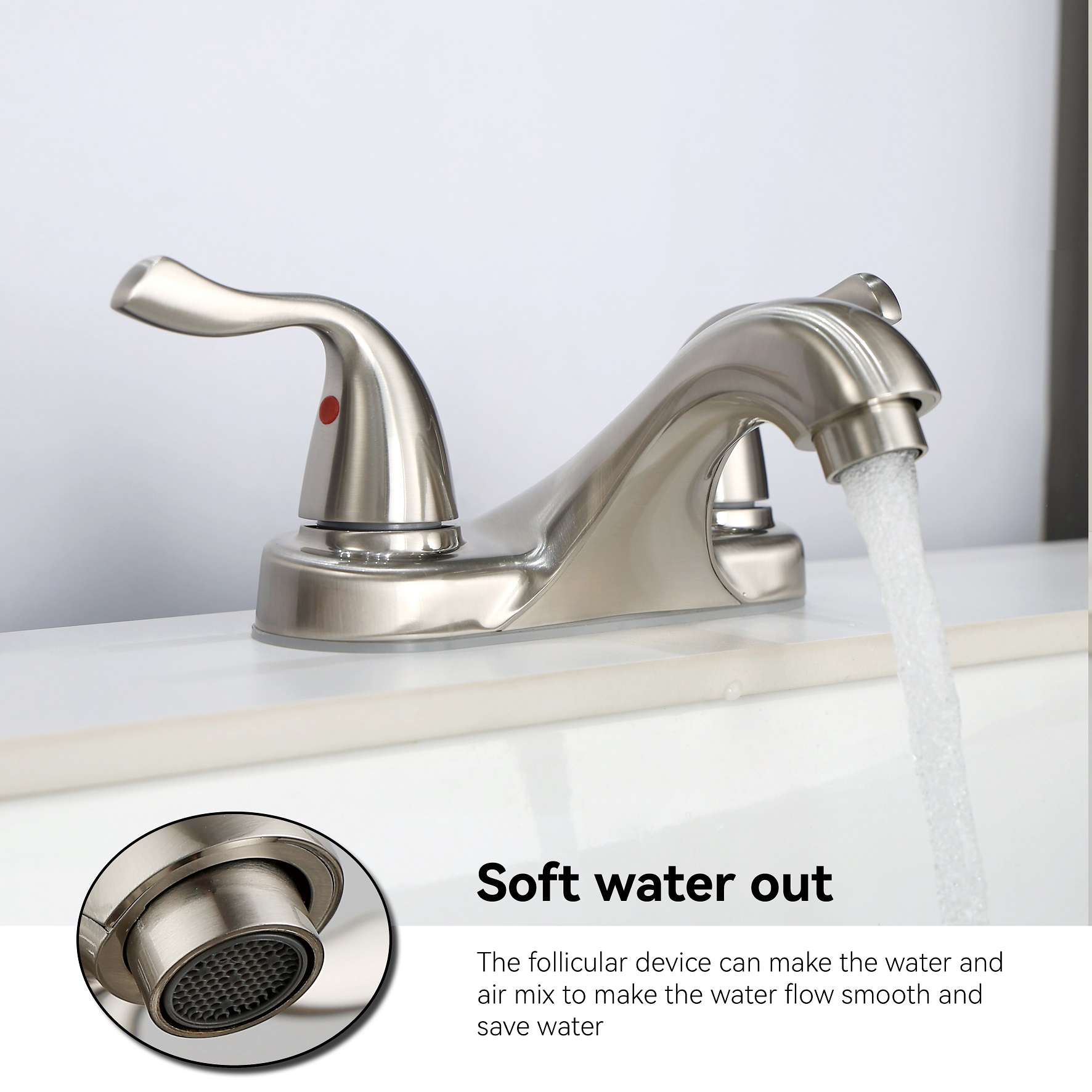 Sly نزع النيكل الحمام الحمام الحمام Mount Contertop الغسيل الحوض الصنبور