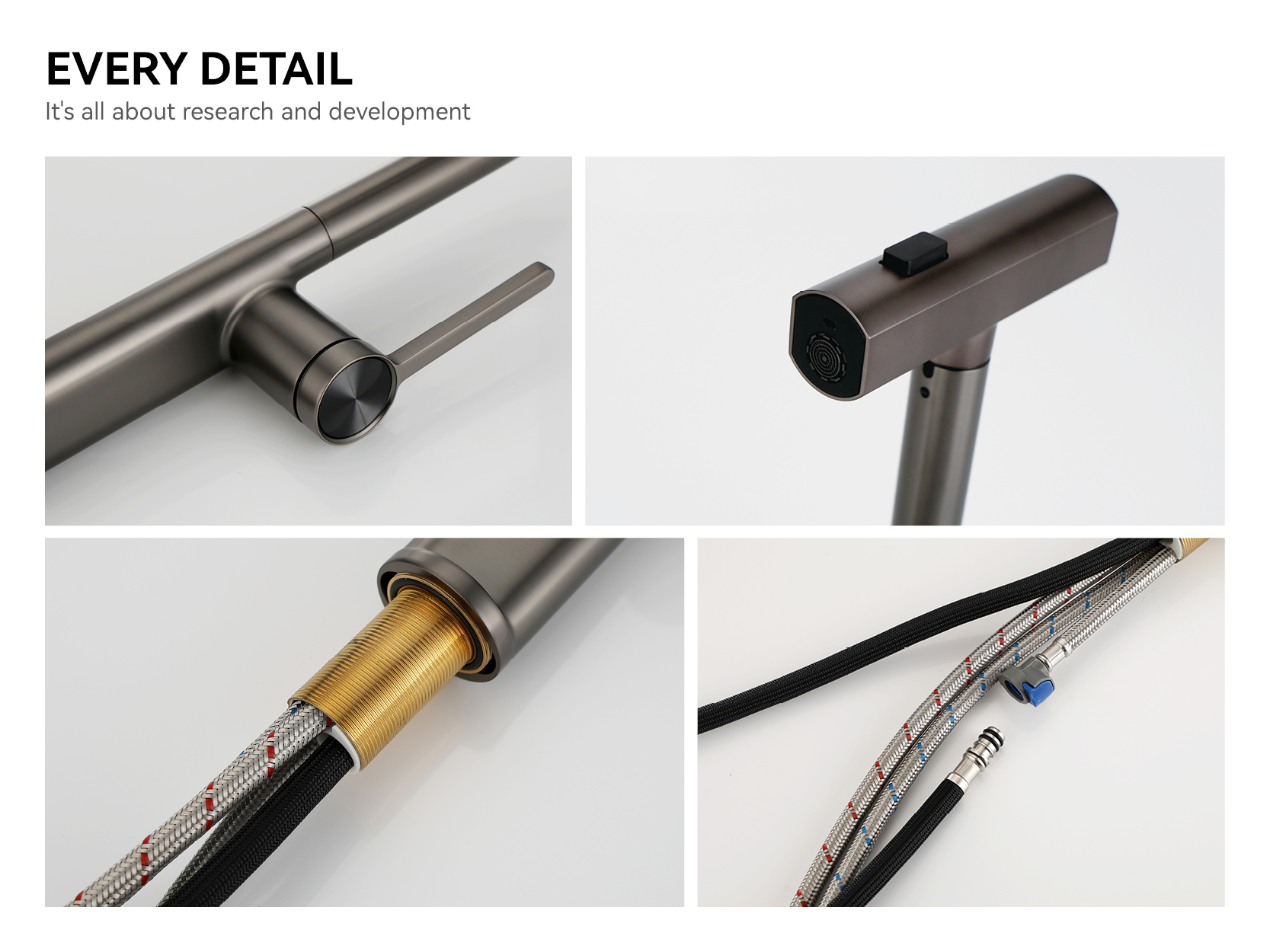 حنفيات حوض المطبخ مع البخاخ