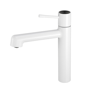 Sly Brass Matte White Best Price Single Lever Hot and Cold Water Mixer Mater Basin Basin Faucet