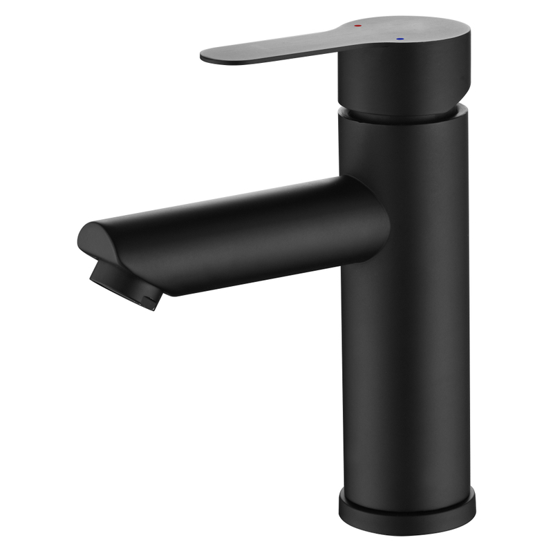 Sly Chrome Matte Black Back Batch Sink Huck Huck Fingle مقبض واحد