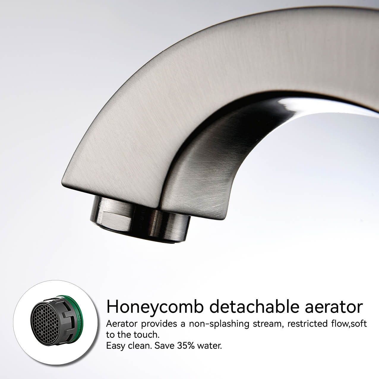 صنبور الحمام النحاسي المصقول