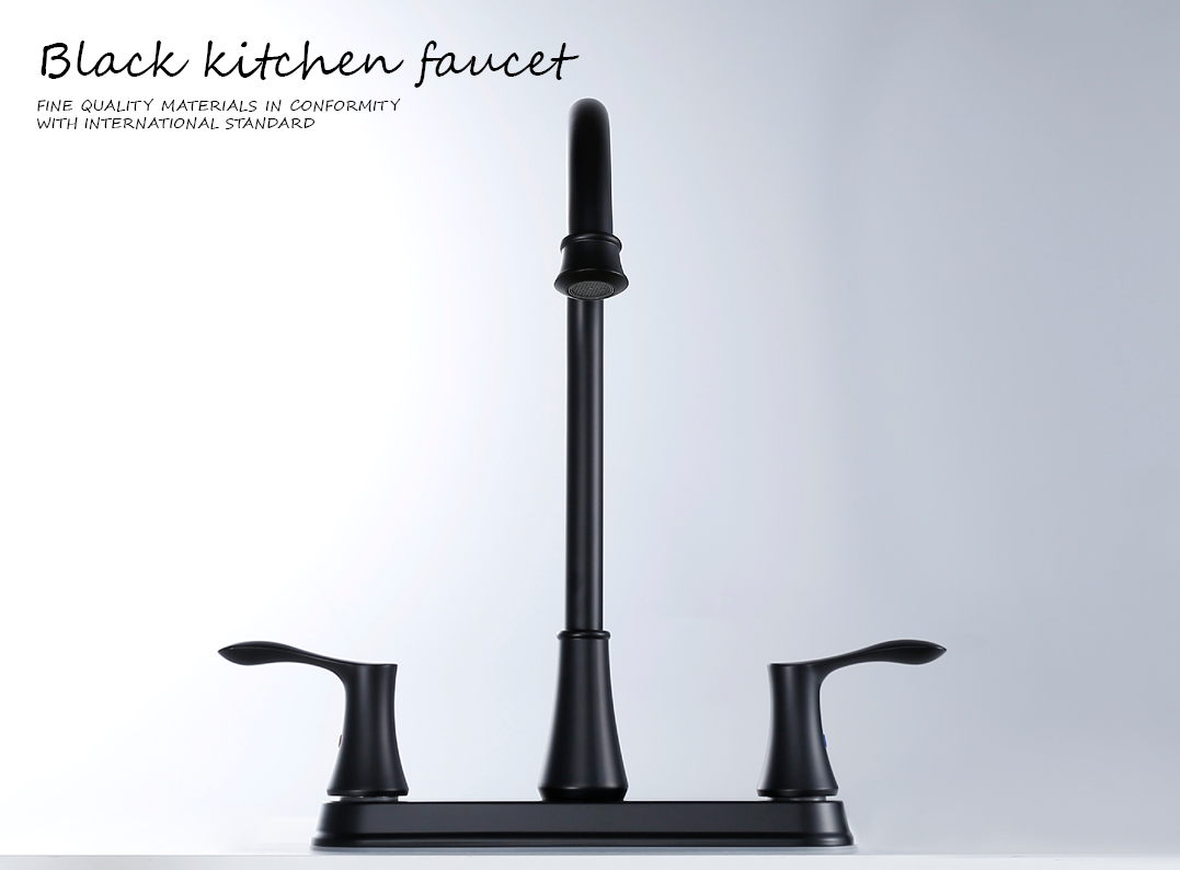 صنبور المطبخ الأسود