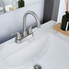 SLY NEW CANTERSETET BASIN TWO HOADE CHROME HOURTH FAUCET