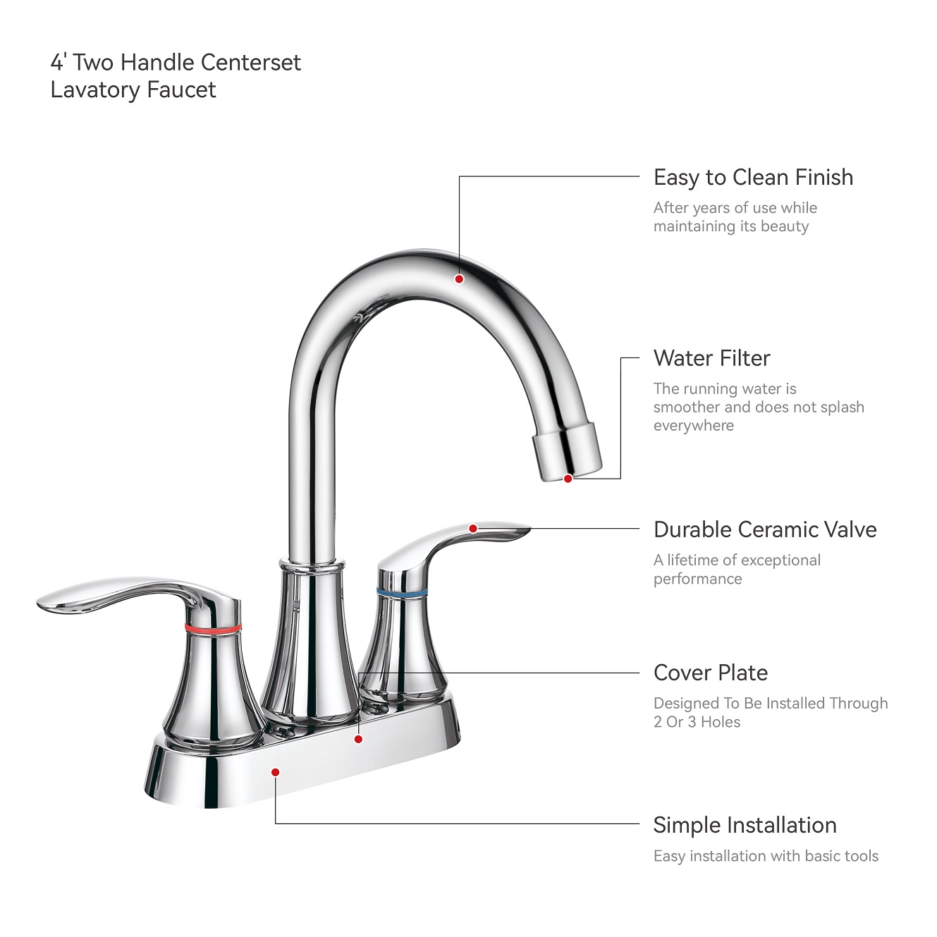 Sly Chrome Hot Sale Modern Mixer Mixer Sink Bathroom Taps Faucets