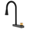 Sly Matte Black سحب صنبور المطبخ المنسحب لأسفل بخاخ