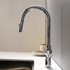 Sly Chrome Sink Faucet مع جدار البخاخ جبل جبل سحب صنبور المطبخ