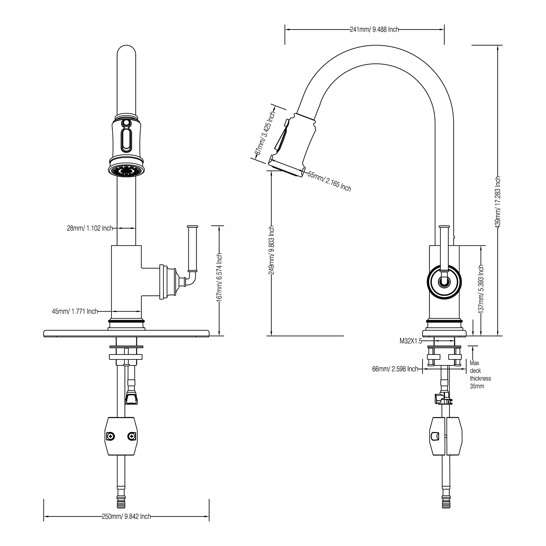 اسحب صنبور المطبخ