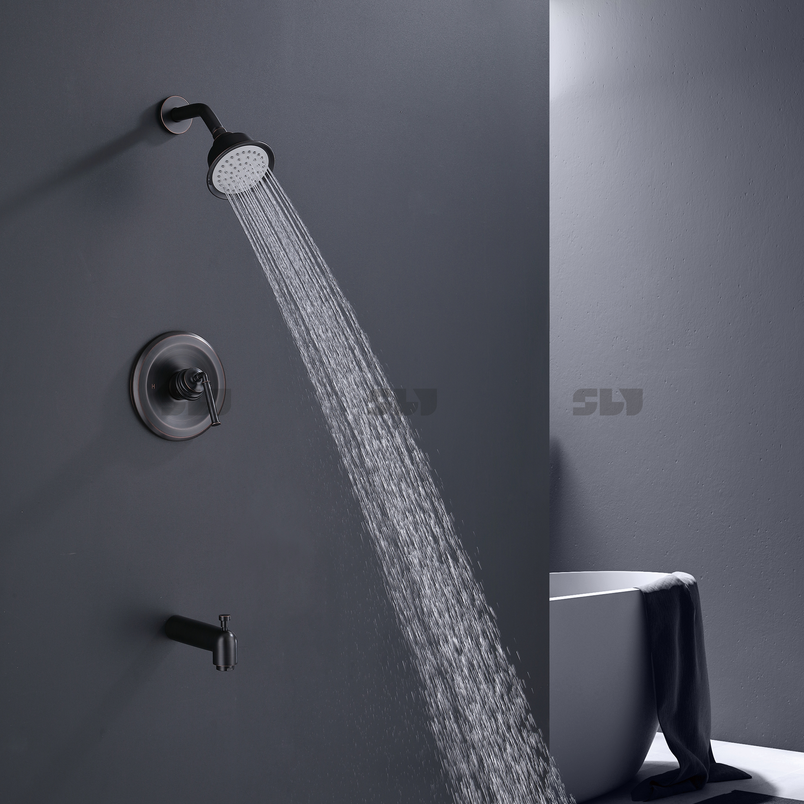  صنبور دش النحاس وظيفتين 