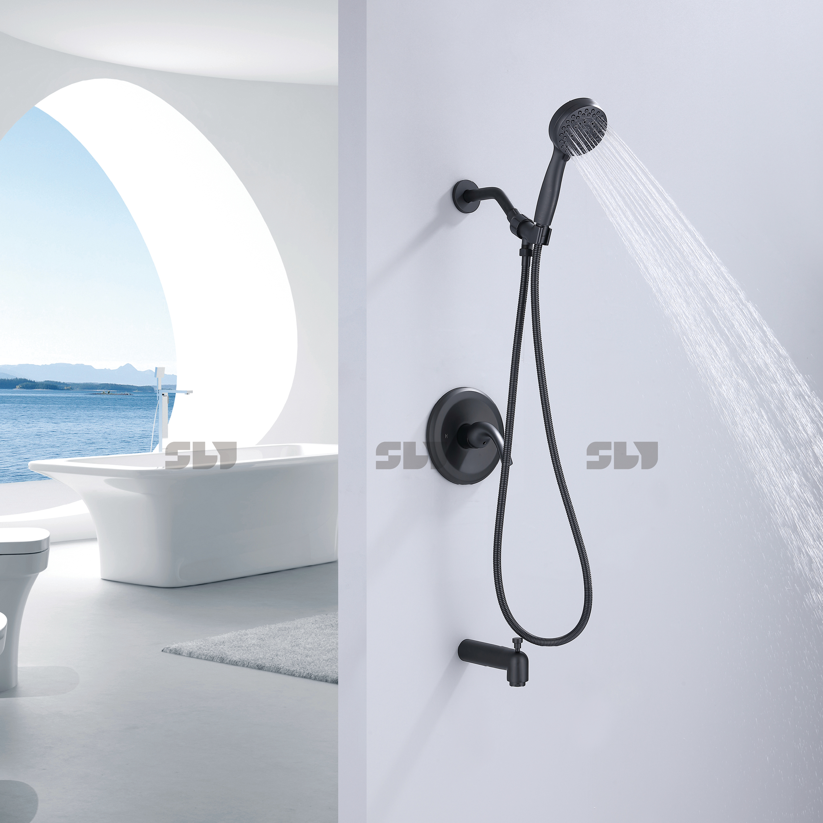 دش كومبو مجموعة حمام دش تريم كيت