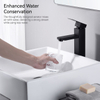 Sly Matte Black Single Handle Basin Basin Faucet Decked Houghed Cold Hot Water Bathroom Bathroom
