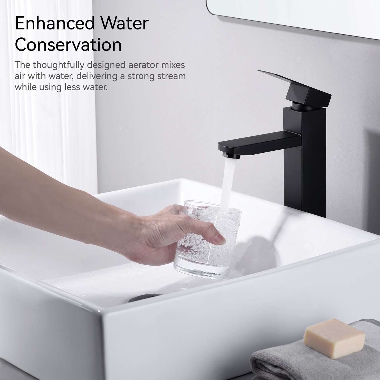 Sly Matte Black Single Handle Basin Basin Faucet Decked Houghed Cold Hot Water Bathroom Bathroom