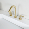 Sly Sly Gold Gold Wash Basin Faucet على نطاق واسع 8 بوصة 3 ثقب الحوض الحوض المرحاض