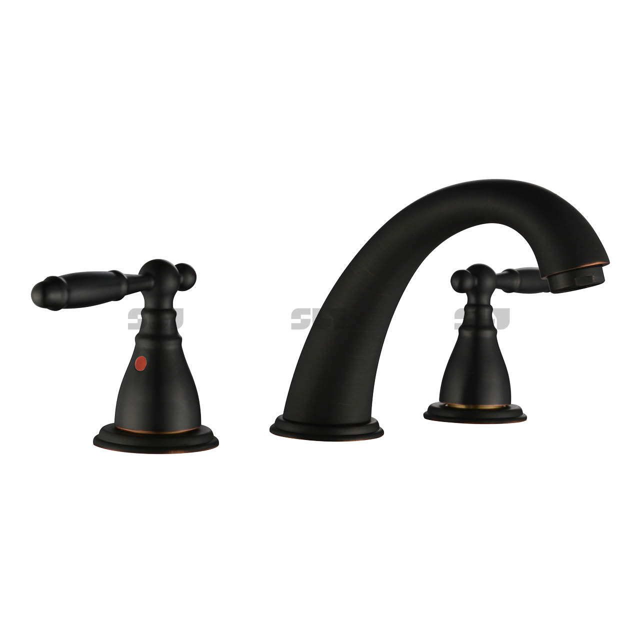Sly Double Handle 3 Hole Faucet Commercial Wash Sink Faucet