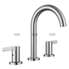 Sly Sly Gold Gold Wash Basin Faucet على نطاق واسع 8 بوصة 3 ثقب الحوض الحوض المرحاض