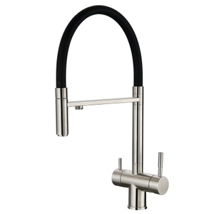 Sly Popular S304 Conted Nickel Color سحب 3 Way Kitchen Mixer Filer Tap