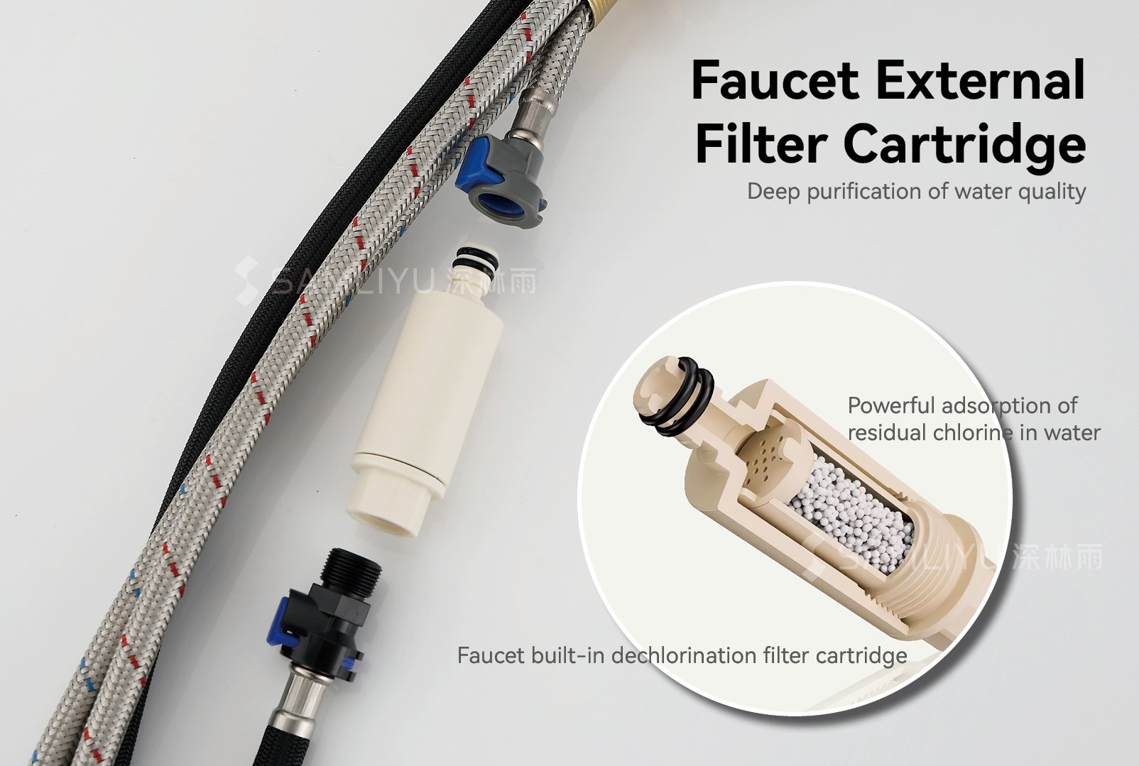 صنبور المطبخ مع بخاخ جانبي