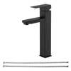Sly Matte Black Single Handle Basin Basin Faucet Decked Houghed Cold Hot Water Bathroom Bathroom