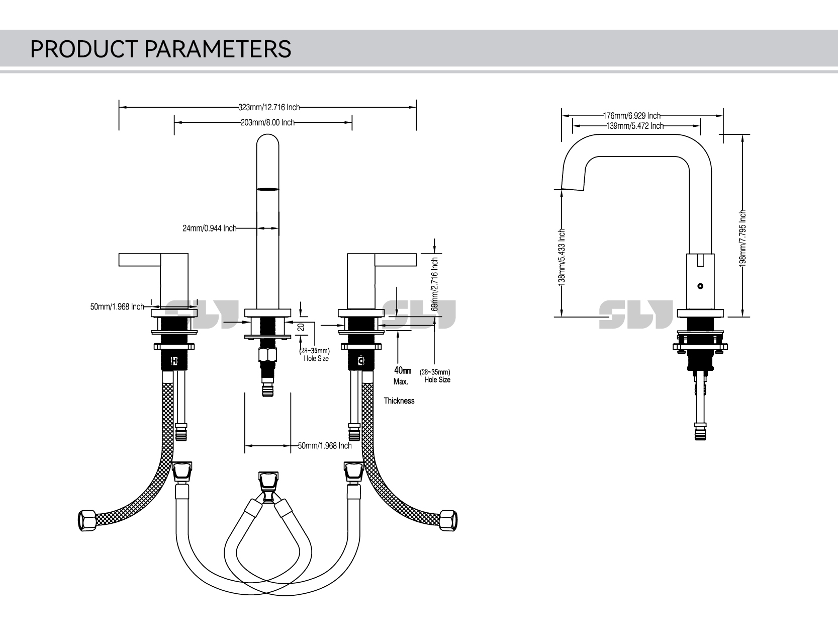 الحنفيات الذهب للحمام بالوعة