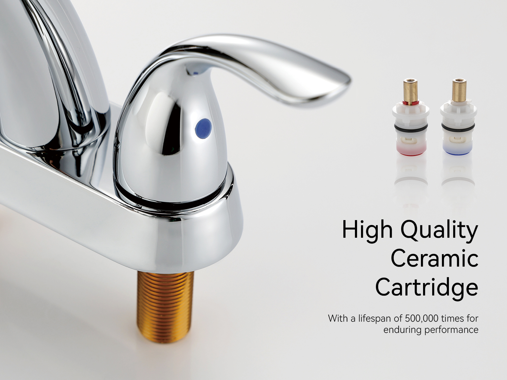 صنبور الحمام الذهبي المصقول