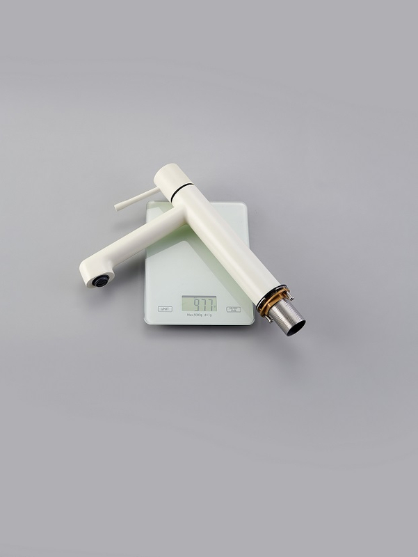 Sly Brass Matte White Best Price Single Lever Hot and Cold Water Mixer Mater Basin Basin Faucet