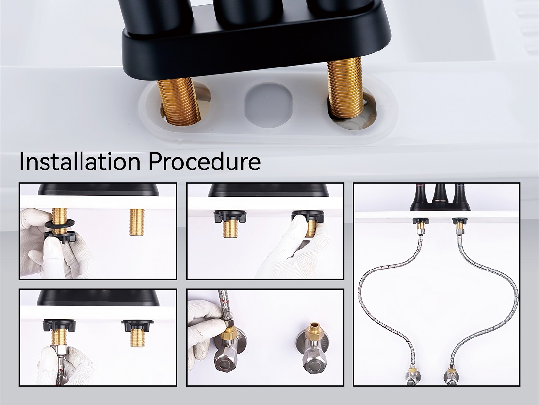 3 حفرة الحمام صنبور 