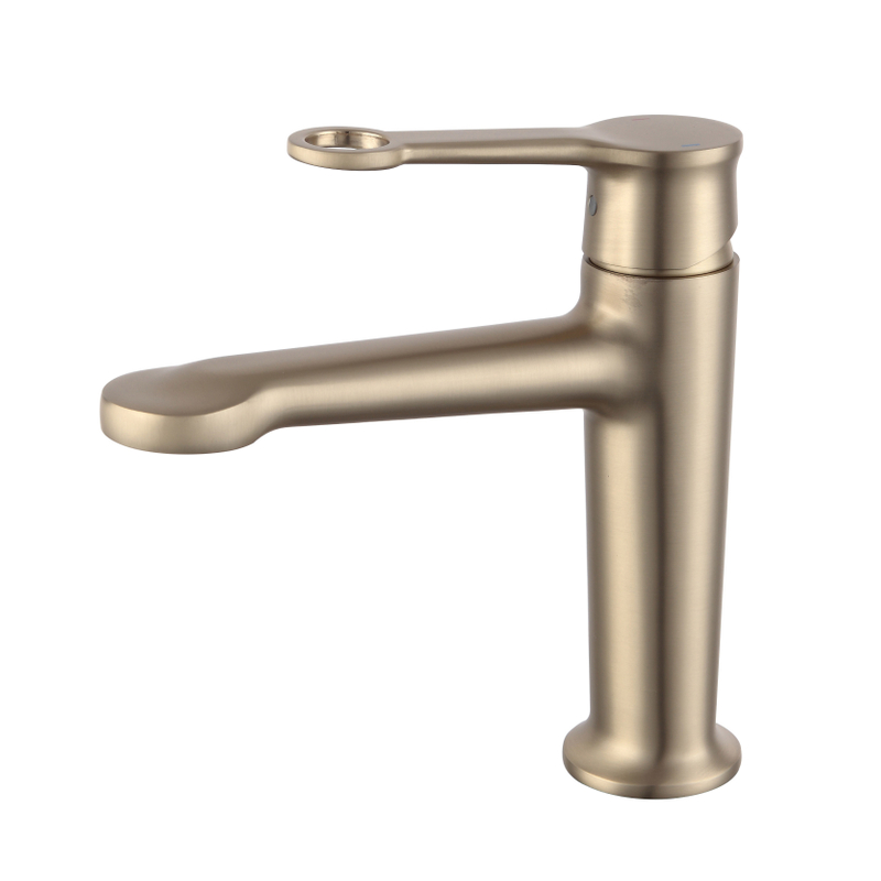 Sly Brass Matte Black Smart Home Basin Basin Tap Brass Brass Barucet مع مقبض وثقب واحد