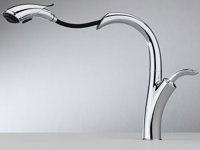 هدم صنبور المطبخ رذاذ