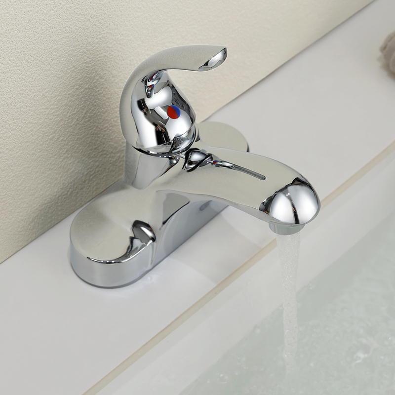 Samliyu Chrome Bathin Basin Faucet Tap Mixer Hot Barch Basin Water Tap Bath and Dust Room Coots