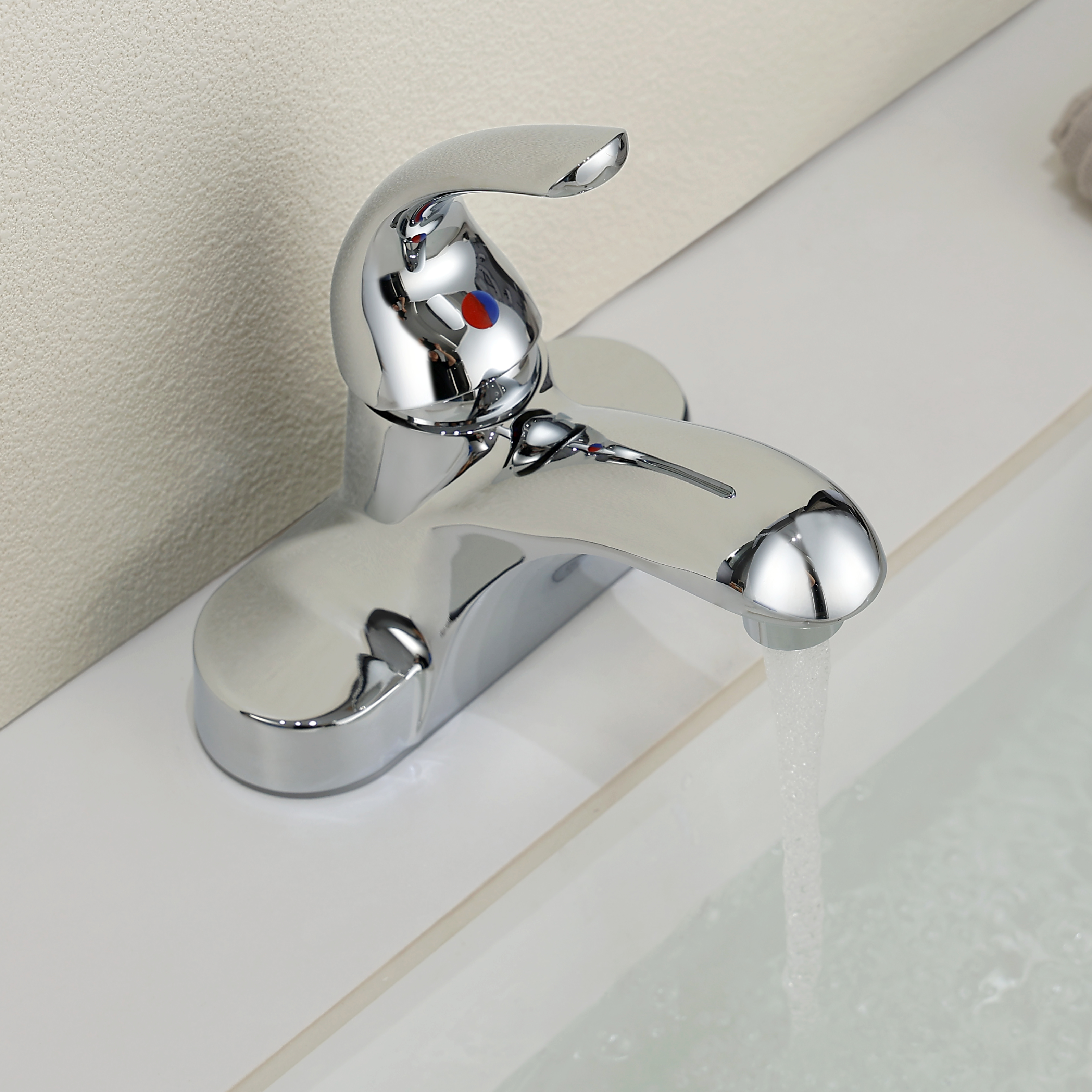 Samliyu Chrome Bathin Basin Faucet Tap Mixer Hot Barch Basin Water Tap Bath and Dust Room Coots