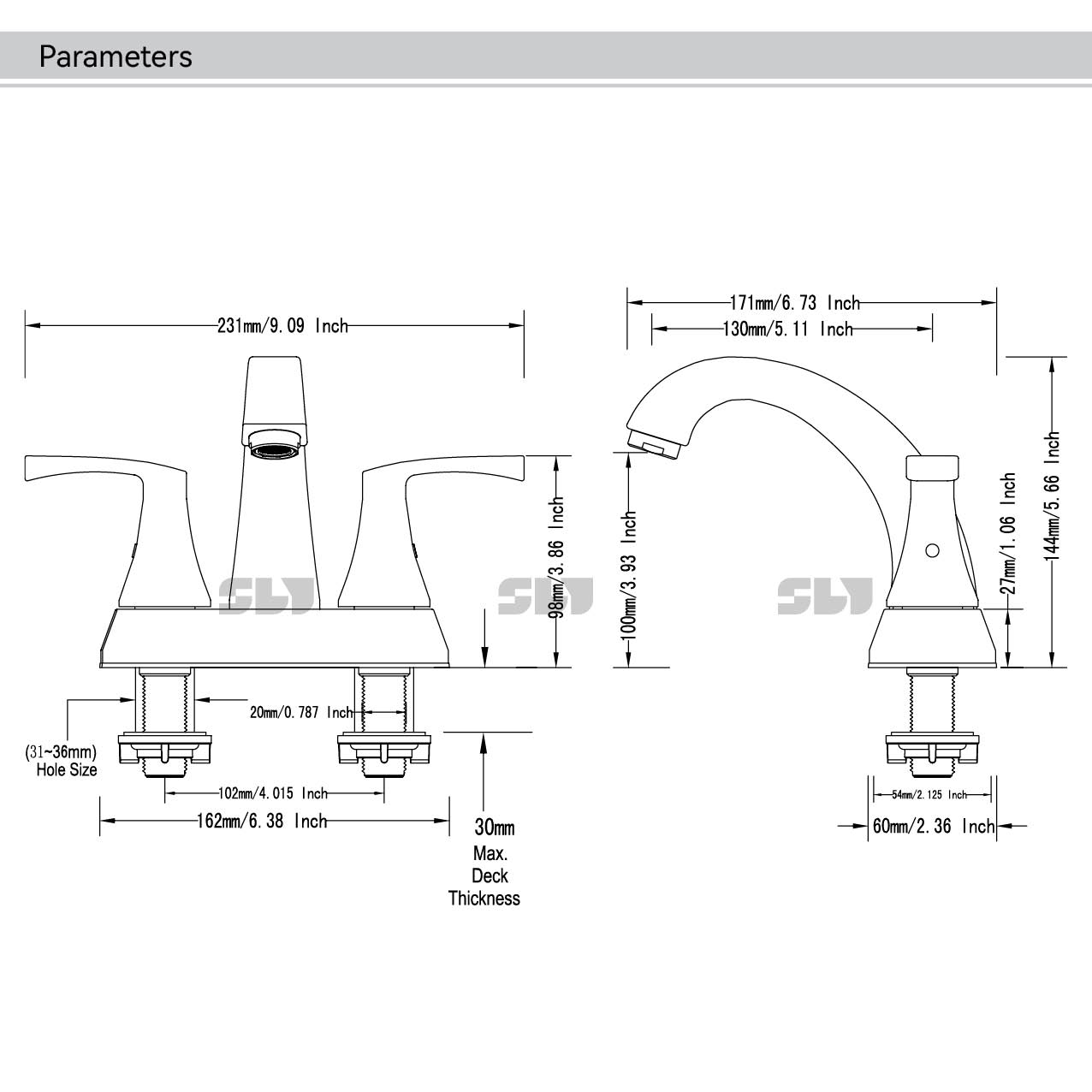 صنبور الشلال لمغسلة السفينة 