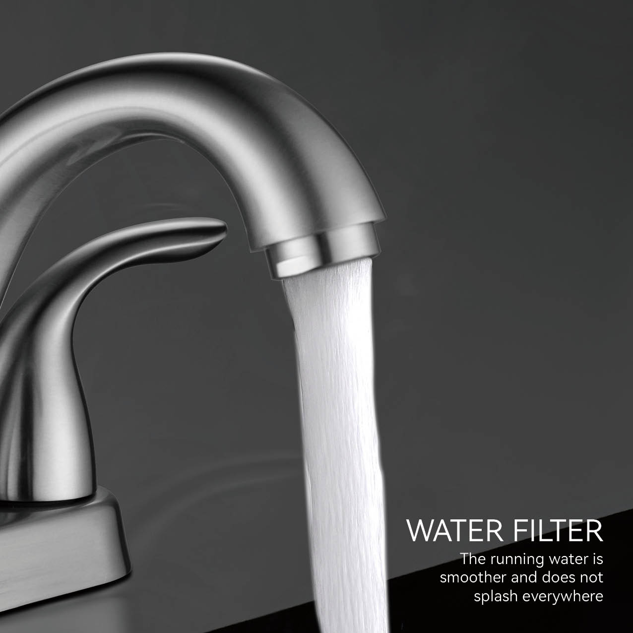 صنبور مياه نحاسي كروم موفر للمياه صنبور حوض الحمام