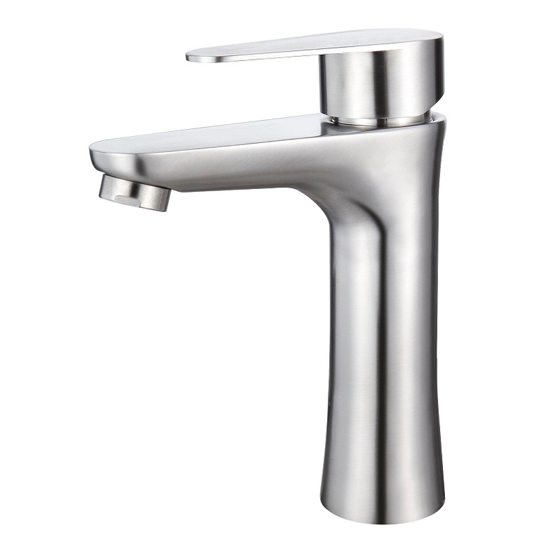 خليط الحمام النيكل النيكل الغرور حوض الصنبور شلال الخلاط صنابير مقبض واحد مقبض