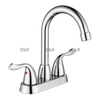 SLY NEW CANTERSETET BASIN TWO HOADE CHROME HOURTH FAUCET