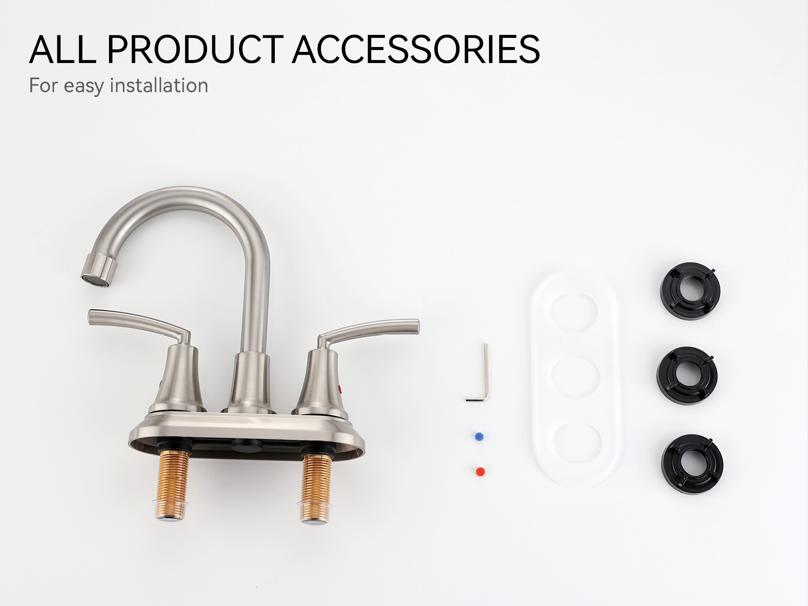 صنابير الحمام من النيكل المصقول