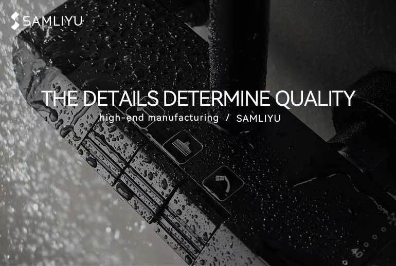 نظام دش أسود غير لامع مع يده