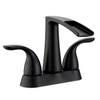 Samliyu Matte Black Basin Sink Faucets الحمام الساخن الماء البارد الخلاط الصنبور 4 بوصة الحمام صنبور