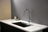 Sly Chrome Sink Faucet مع جدار البخاخ جبل جبل سحب صنبور المطبخ