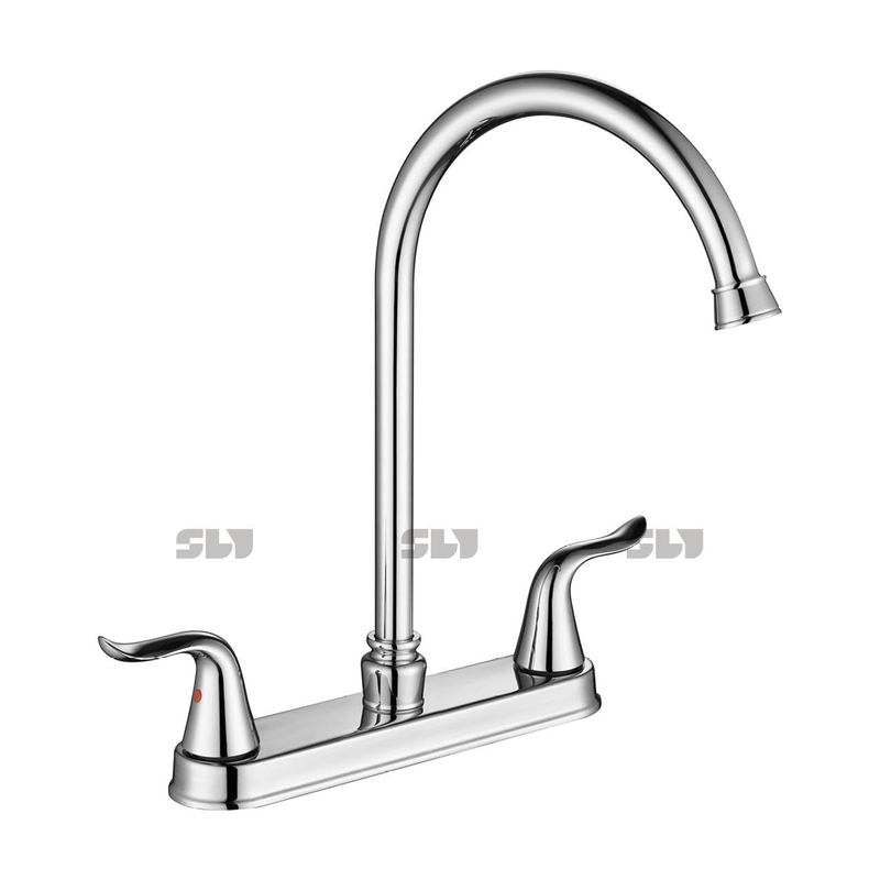Sly Chrome Brass Hot and Cold Kitchen Faucet Mixer Mater Tap Take Luxury Deck Counted Kitch Sink Faucet